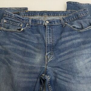 Levi's 559 Mens Jeans 38x30 Actual Relaxed Fit Straight Leg blue Denim Whiskered